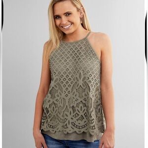 Daytrip Lace High Neck Tank